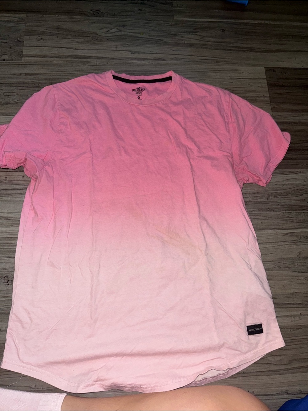 Hollister Pink Ombre Short Sleeve Crew Tee